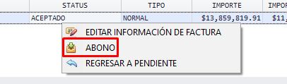 Agregar abonos