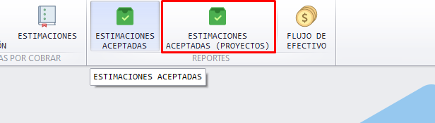 Acceso a estimaciones aceptadas proyecto