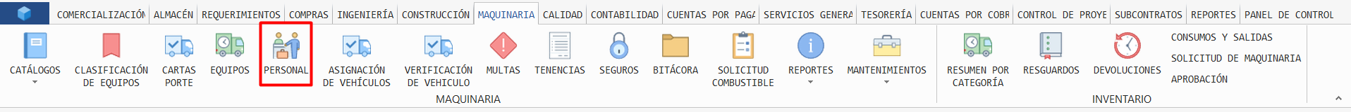 Acceso a personal